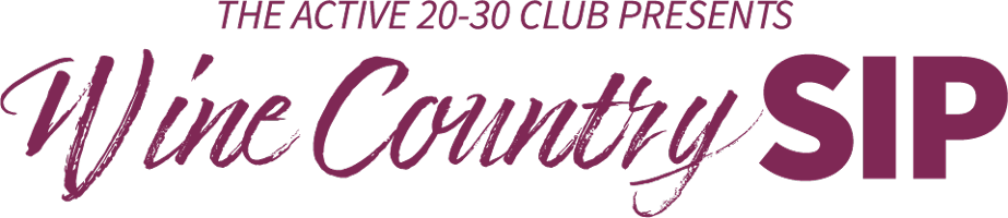 Active 20-30 Club Wine Country SIP logo