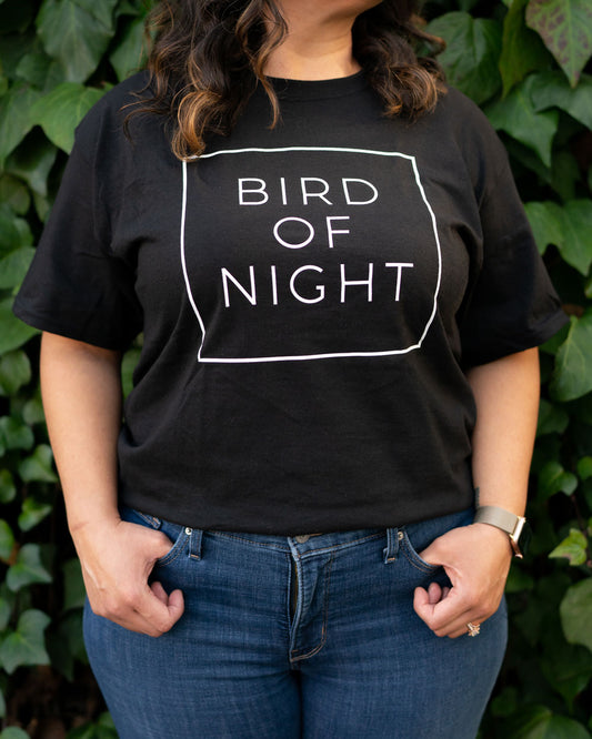 Bird of Night t-shirt in black
